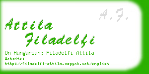 attila filadelfi business card